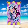 Quick Dry Beach Towel Spy Family Pattern, Lightweight Absorbent Towel for Pool Beach Vacation Use