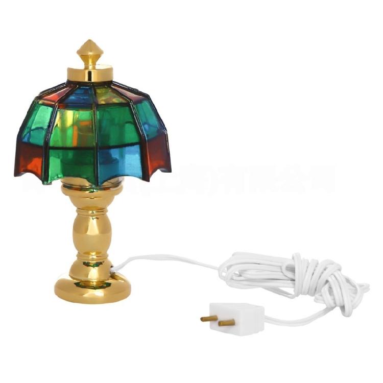 Multiuse Miniature Table Lamp Doll House Lighting Accessory Living Room Setting Furniture For Craft Model Decoration