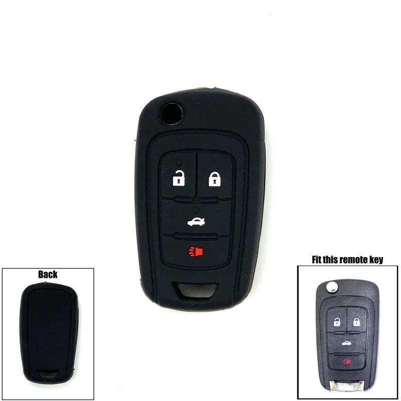 Car Silicone Remote Key Cover Case Fob Shell For Chevrolet Aveo Onix Volt Spark Orlando Trax Camaro Equinox Impala Sonic Cruze