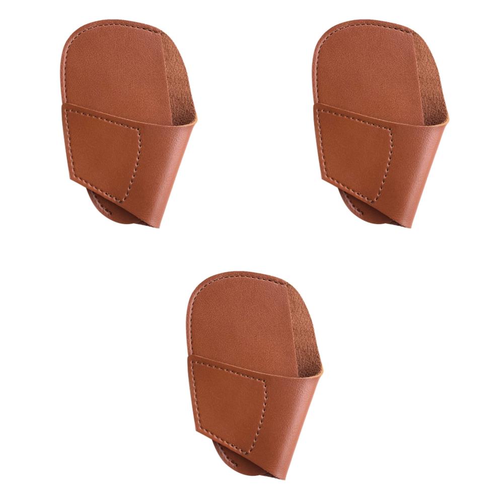 3/5Pcs Universal Portable Golf HeadcoverPU Lightweight Golf Head Leather Cover for Outdoor Sports Golf Equipment Accessories