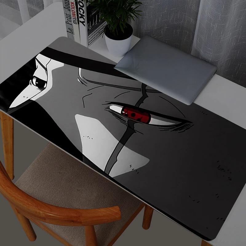 Mouse Pads Naruto Kakashi Hatake Mouse Pad Gamer Large Computer Notebook Pc Mousepad Carpet Gaming Accessories Keyboard Desk Mat