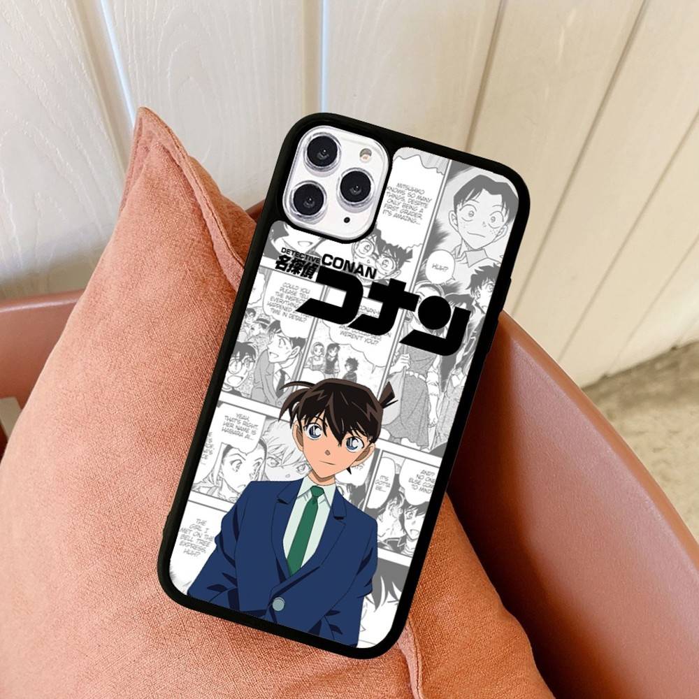 Japan D-Detective Conan PC+TPU Phone Case For IPhone 11 12 13 14 15 16 17 Plus Pro Max Cover