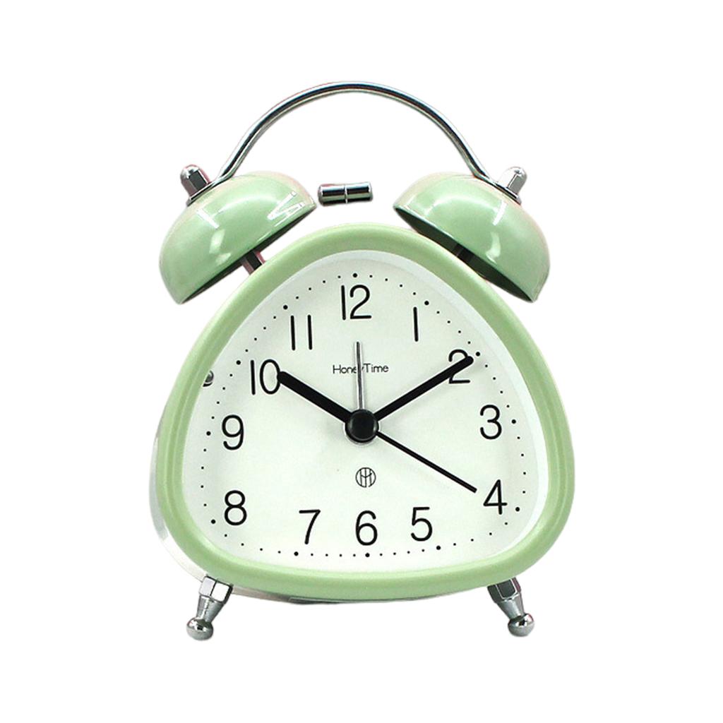 Metal Alarm Clock With Night Light High Volume Ultra Quiet Without Ticking Students Wake-Up Children’s Bedside Clocks
