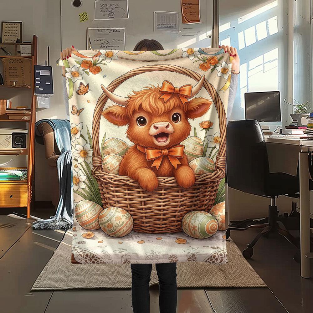 1Pc Basketsanimals Print Flannel Blanket, High Quality Comfortable for All Seasons, Home Decor, Warmth and Comfort, Perfect for Christmas Gifts