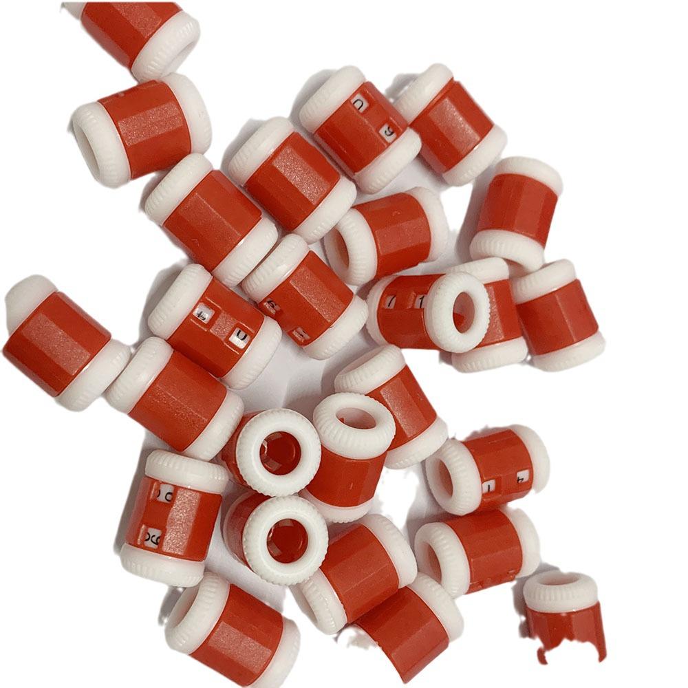 Handgefertigtes Strickreihenzähler- und Maschenmarkierer-Set aus Kunststoff