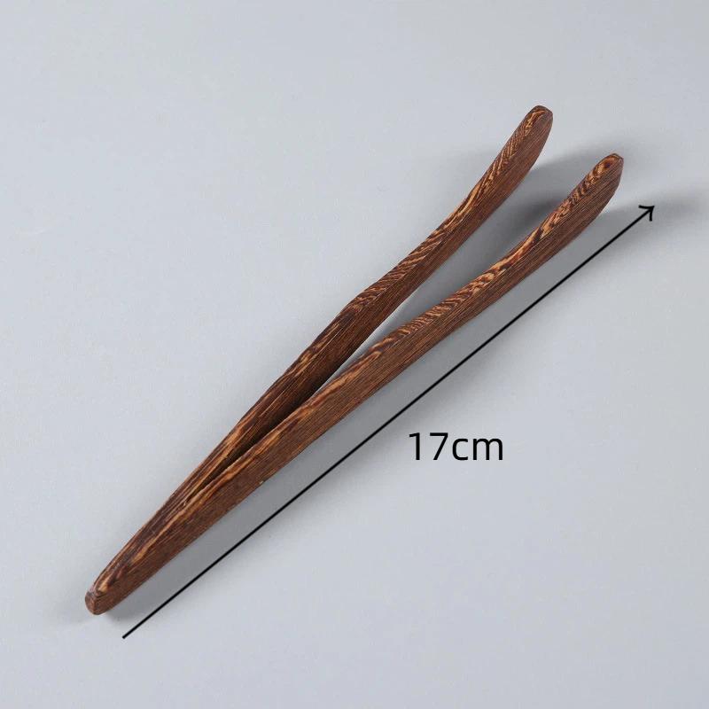 Premium Wood Food Serving Tong Sturdy Odorless Easy Grip Non-slip for Toast Cheese Fruit Outdoor Picnic