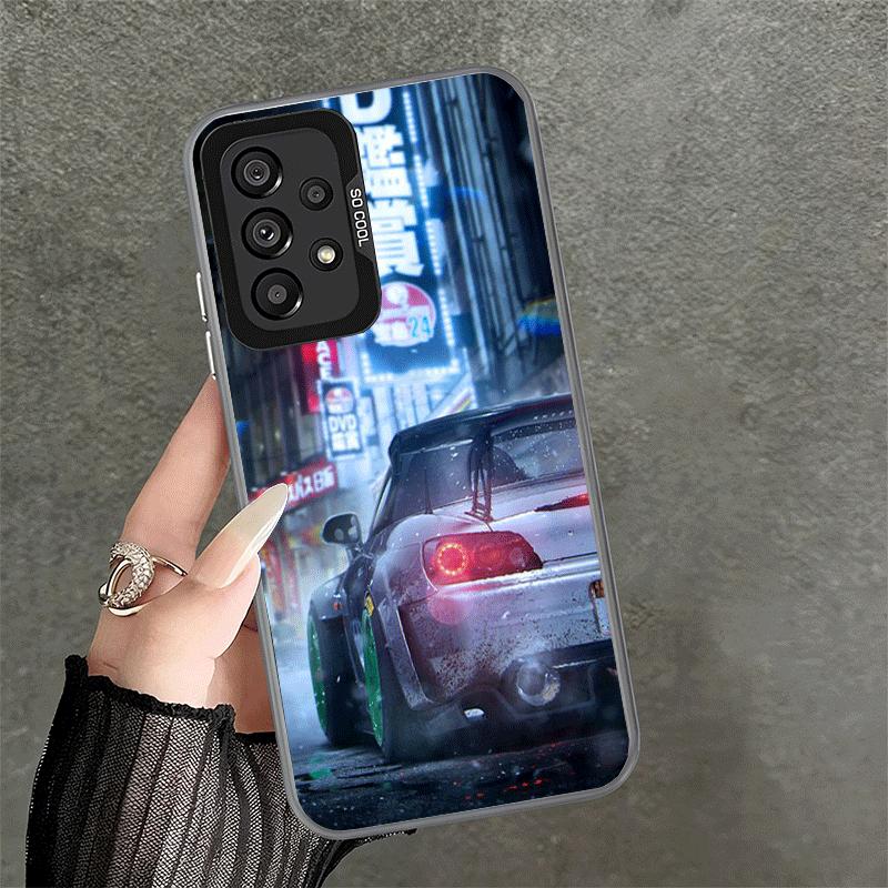 Japan JDM Sports Cars Theme Soft Phone Case for Samsung A17 A16 A15 A14 A13 A57 A56 A55 A54 A53 A37 A36 A35 A34 A33 A26 A25 A24
