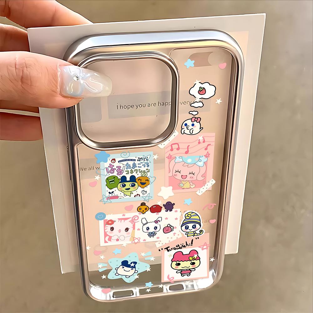 Cartoon Role Tamagotchi Dog Phone Case for iPhone 16e 16 15 14 13 12 11 Pro Max X XR XSMAX 8 7 Plus Luxury Clear Soft Back Cover
