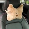 Cute Bear Animal Car Headrest Pillow Lovely Auto Seat Head Support Neck Protector Cushion Plush Automobiles Lumbar Rest Car Kits