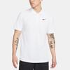 Nike Polo a Maniche Corte Tinta Unita con Piccolo Logo Uomo Top Bianco DH0858-100