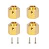 MEREPACCOR 6/8/10/12 MM Heavier Brass 12MM Wheel Hex Extended Adapter for RC Crawler Traxxas TRX4 TRX-4
