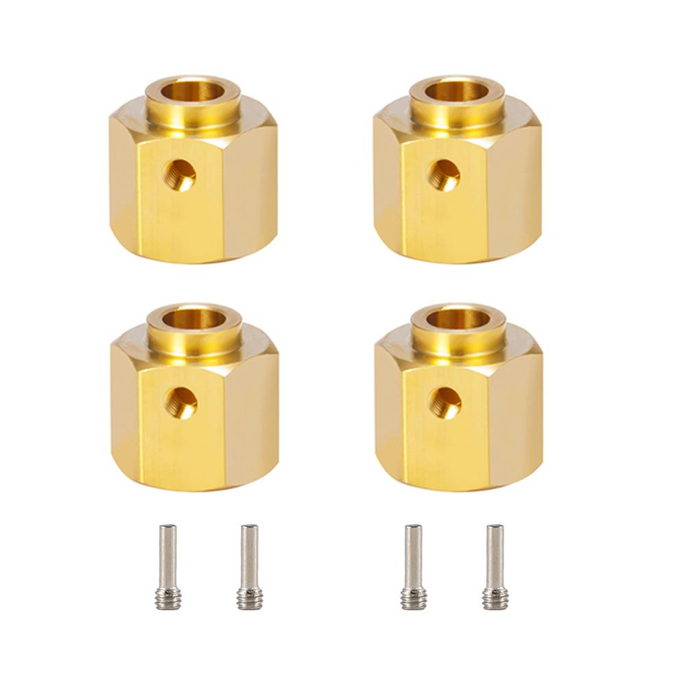 MEREPACCOR 6/8/10/12 MM Heavier Brass 12MM Wheel Hex Extended Adapter for RC Crawler Traxxas TRX4 TRX-4