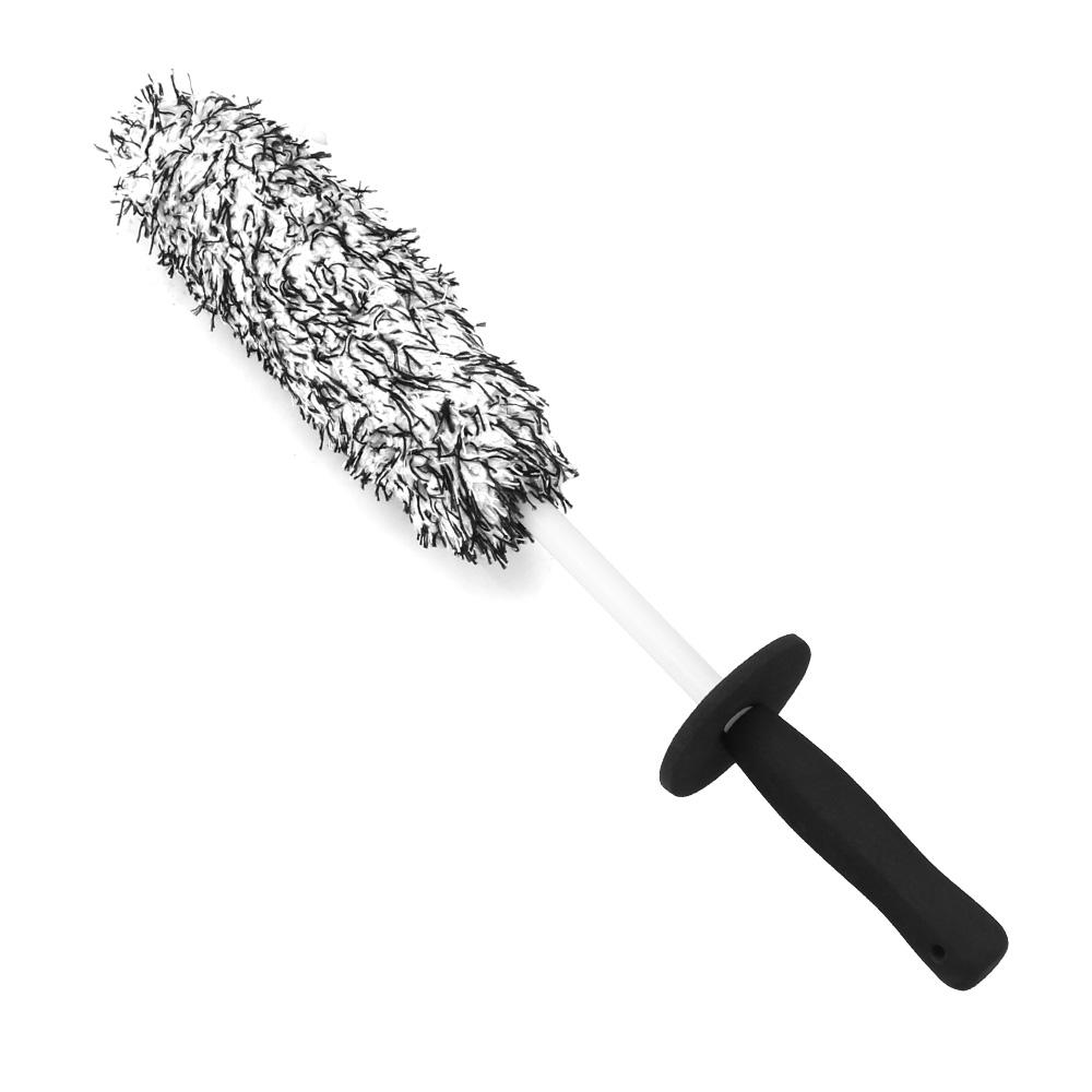 

Car Cleaning Brush Non-Slip Handle Universal Wheel Tire Brush Dust Remover Car Washing серый