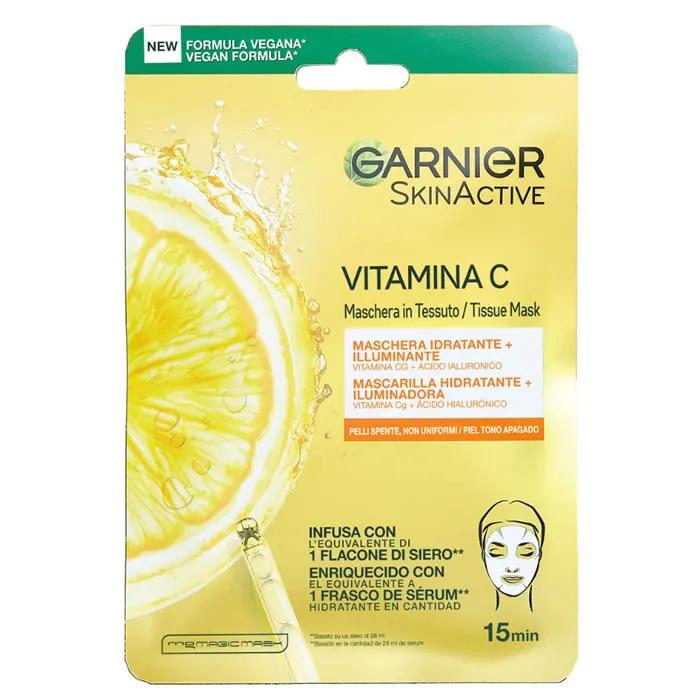 Увлажняющая и осветляющая маска Garnier SkinActive Vitamina C 1 шт.
