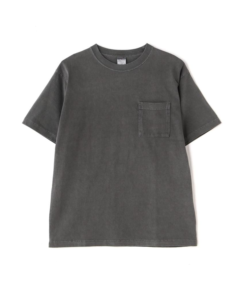 Avirex DAILY SHORTSLEEVE FADE WASH POCKET Short Sleeve Fade Wash Pocket Size T-SHIRT / Men's T-Shirt, XL, 410, Charcoal, 783-3934010