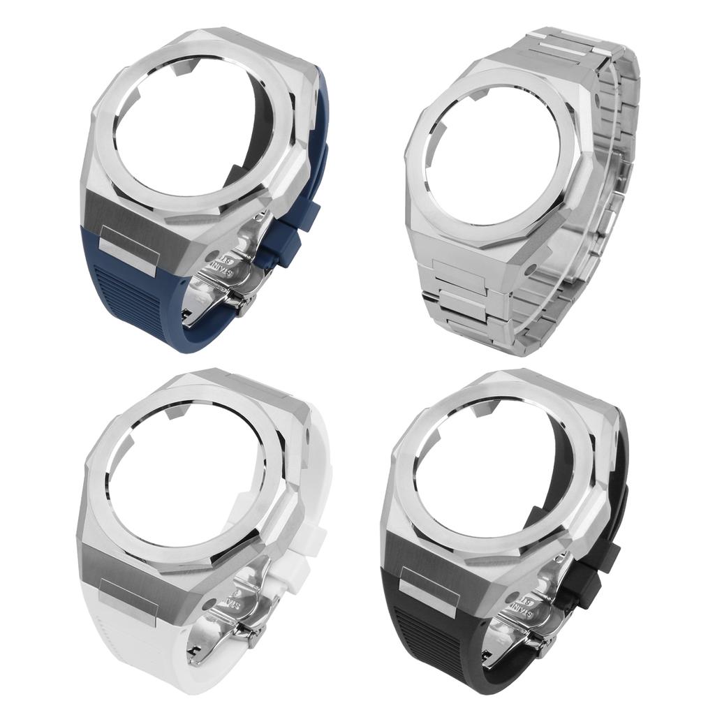 GA110 Kit di Modifica Cinturino Orologio Cassa Per Casio G-SHOCK GA-110 GA-120 GA100 Cassa Modificata in Acciaio Inossidabile Cinturino in Gomma set strumenti