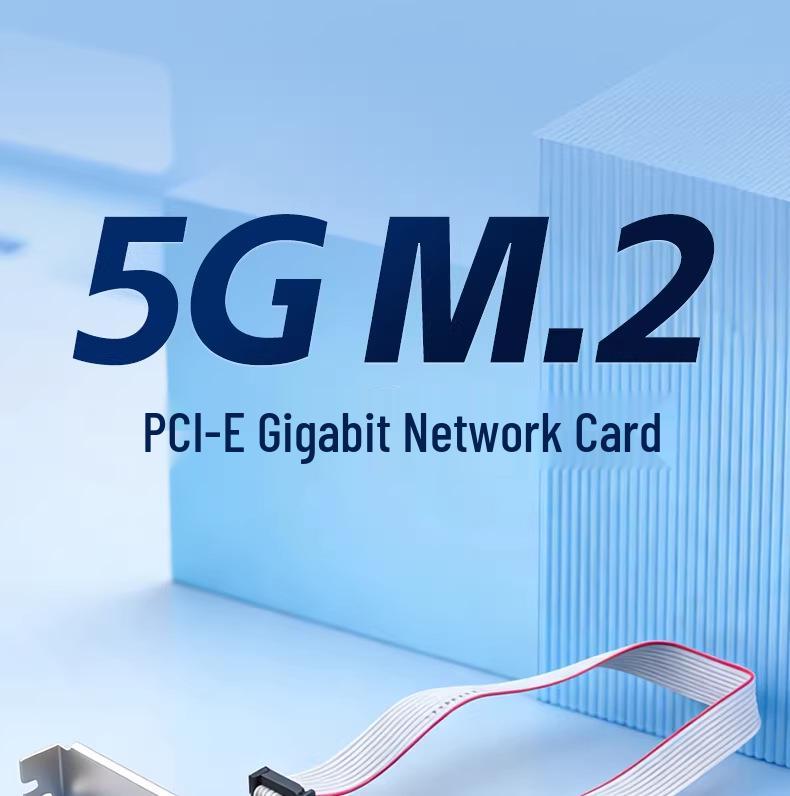 M.2 2.5G/1G High-Speed PCIe RJ45 Network Card for Desktop