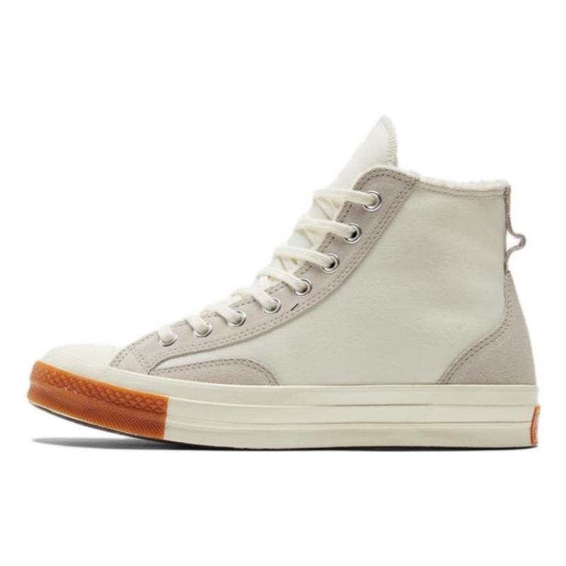 

Converse Chuck 70 Lambfleece Comfortable High Top Espadrilles Unisex Off-White 44.5