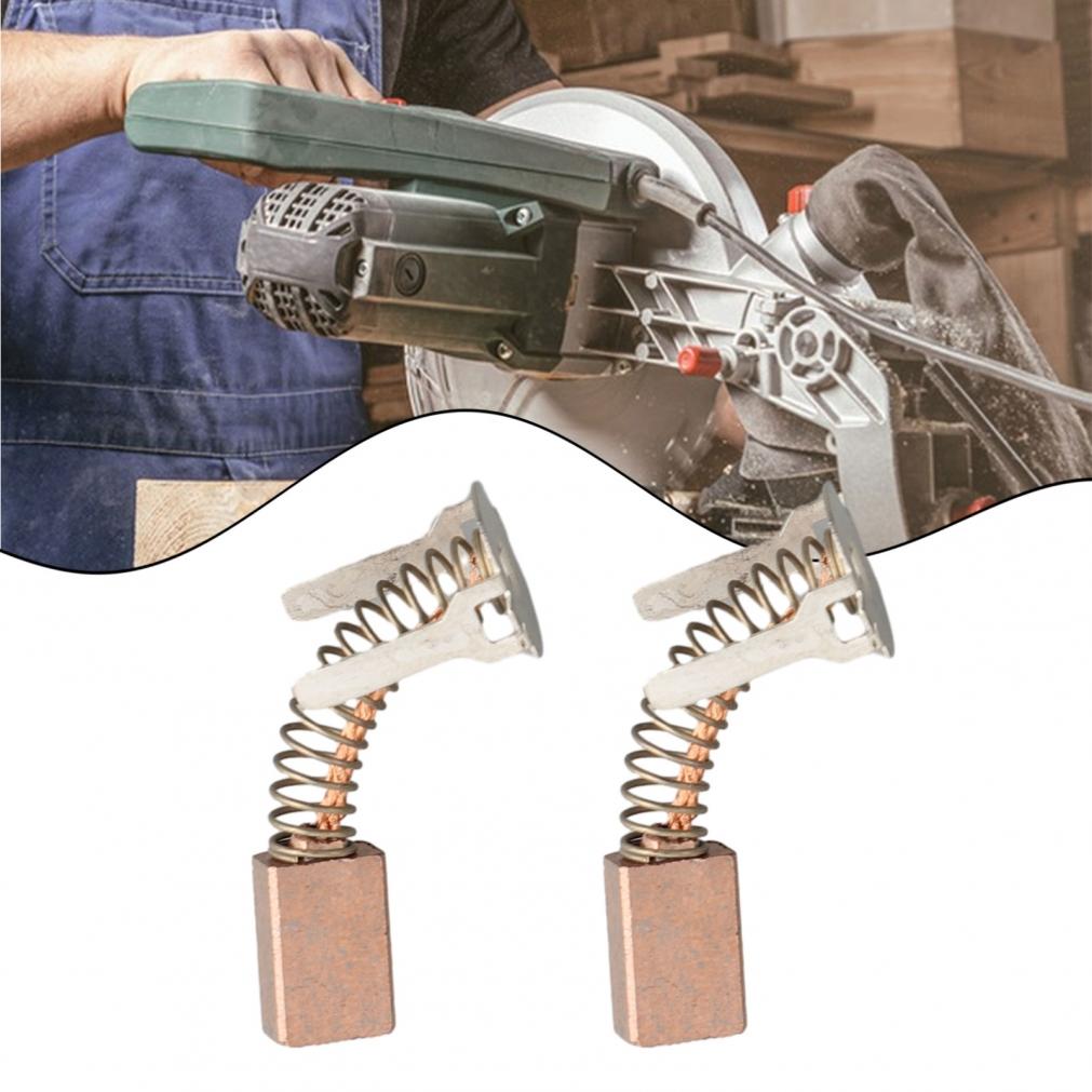 2pcs Carbon Brush Carbon & Metal Conductive Replace