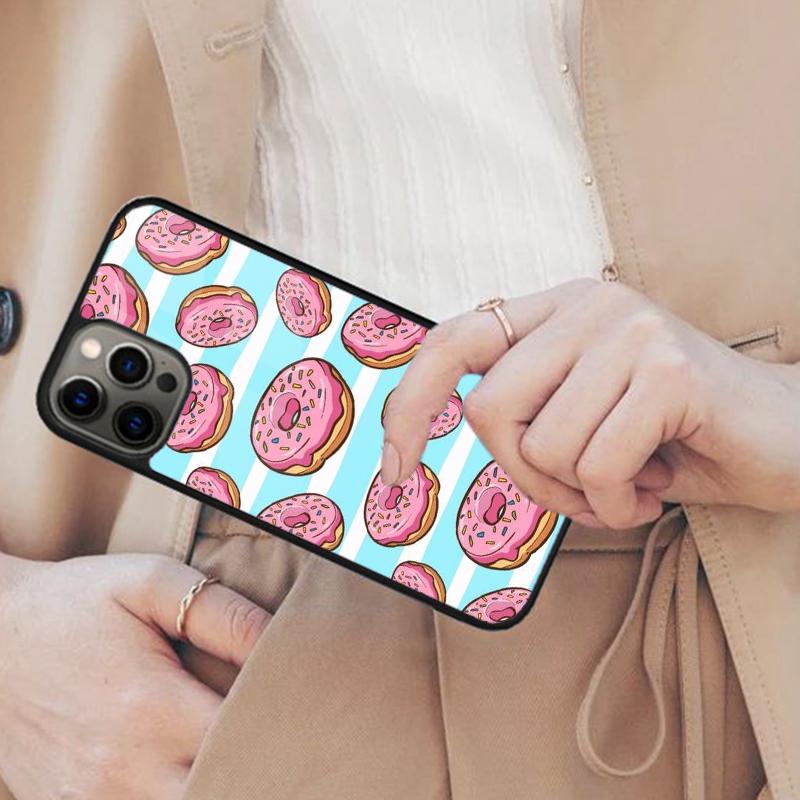 

Cake Donut Pattern Cartoon Magnetic Phone Case For APPLE iPhone 17 Air 16 14 13 12 Pro Max 15 Plus Wireless Charge MagSafe Cover iPhone 13mini