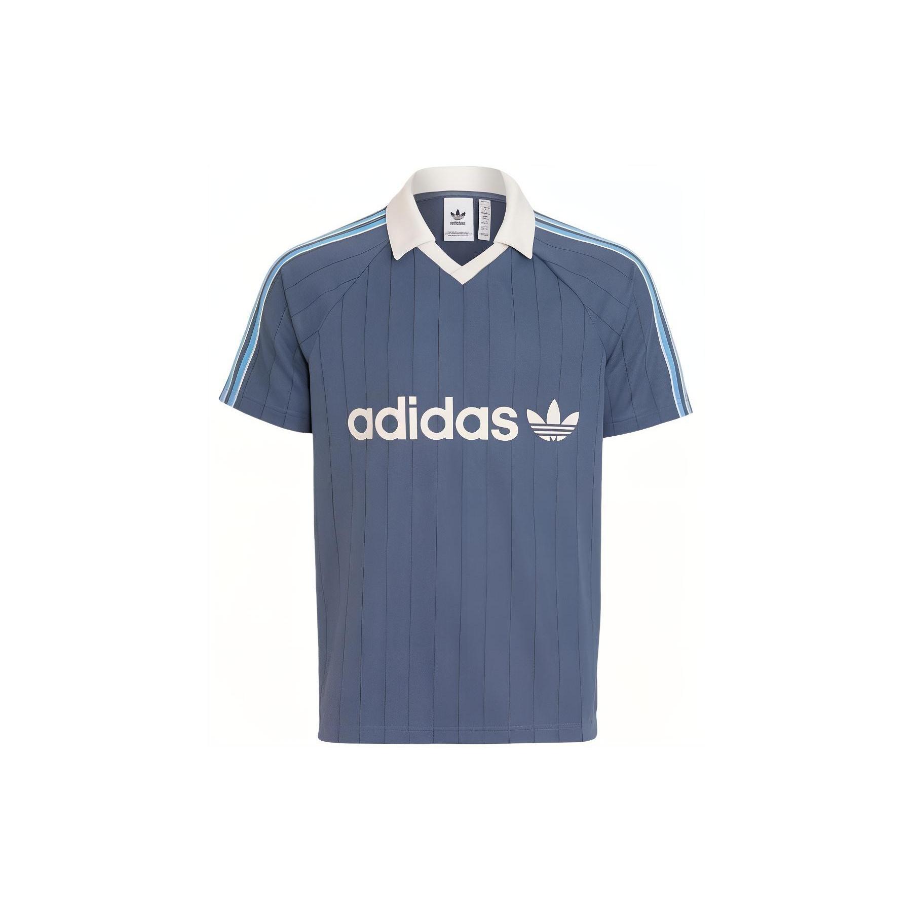 adidas Pinstripe Jersey Asia Sizing Blue Men s IU0199 XS