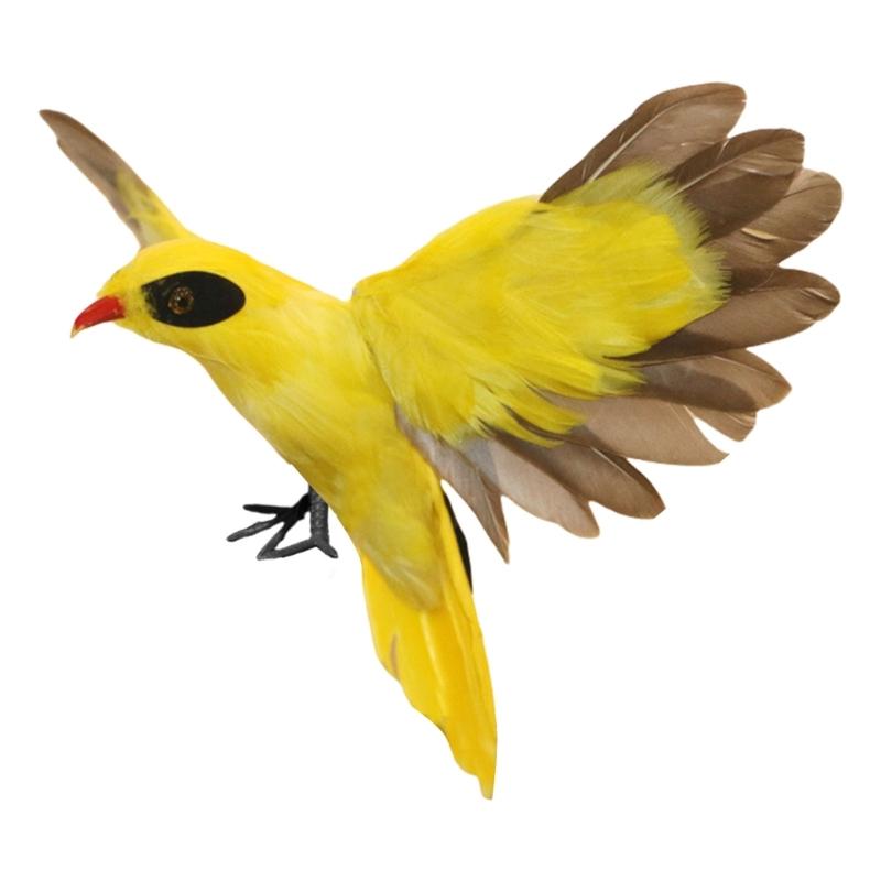 Artificial Feathered Birds for Home Yard and Lawn Decoration Bird Figurine Perfect for Theme Parties and Event