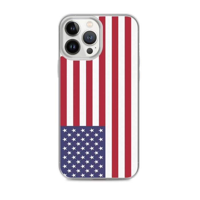 Coque iPhone 13 Pro Max - Drapeau des îles mineures - Silicone souple - Protection chocs - Design fin
