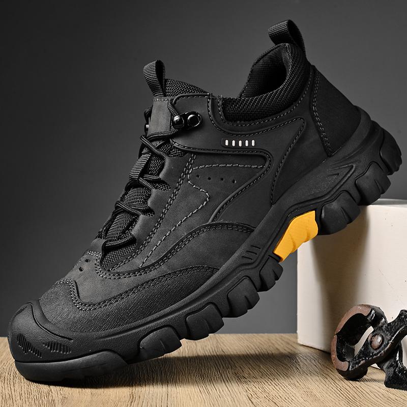 High Quality Brand Leather Shoes Soft SoleCasual Shoes Comfortable Travel Outdoor Mountaineering Anti Oversized Sports Shoes
