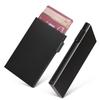 Ultra-Thin Anti-Theft Aluminum Card Holder with Automatic Pop-Up Mechanism