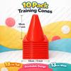 10Pcs Pe Agility Cones 18Cm Training Cones Football/Basketball Training Marker Cone Training Equipment Gear