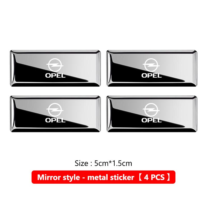 Dla logo samochodu Opel Naklejka na karoserię Emblemat ze stopu aluminium Naklejki samochodowe Odznaka Astra G J F K Vectra C H Corsa C B D Omega