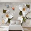 Europäischen Stil Tapete Retro Blume Schmetterling Wand Dekor Wandbild Für Wohnzimmer Schlafzimmer Hintergrund 3d Wand Papier