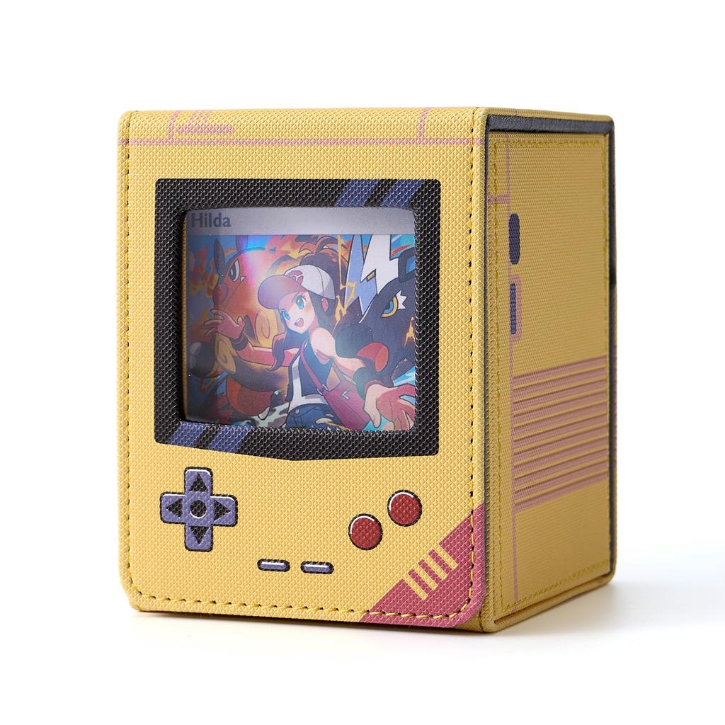 Deck Trading Card Game Console Display Holds 100 Sleeve Vertical 2 Cute Case, Case, Shape, Feature-Like Window, Cards, Double/Triple Compatible,