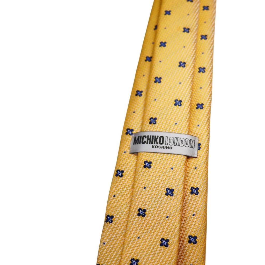 Michiko London Bonded Fabric with Lining for Made In KOSHINO Brand Komon Wrinkle-Resistant Volume, Japan, Necktie, Pattern, 100% Silk, Unisex, MKJ-039