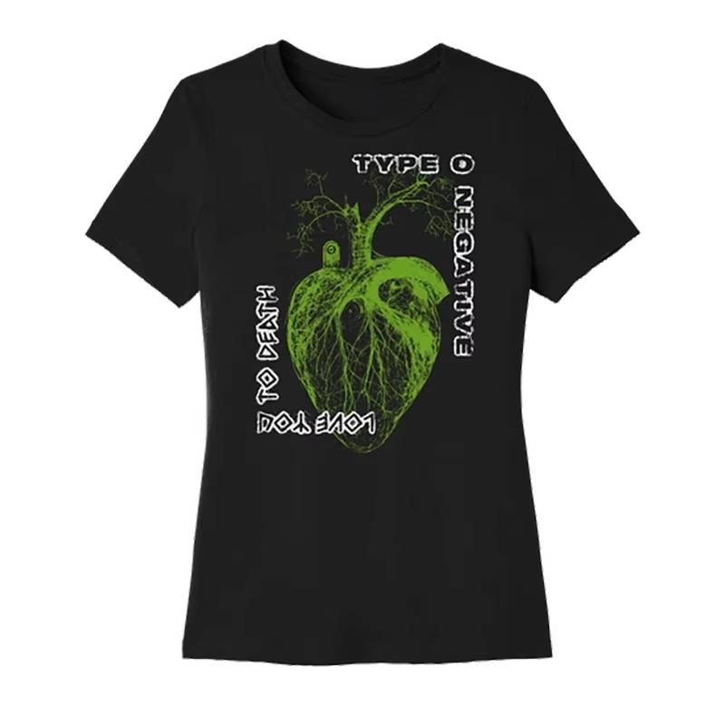 2026 Sommer Herren Damen Vintage Top Mode Baumwolle T-Shirt Na Typ O Negativ Band American Gothic Metal Dark Rock Lässiges T-Shirt Hip Hop Streetwear Top M