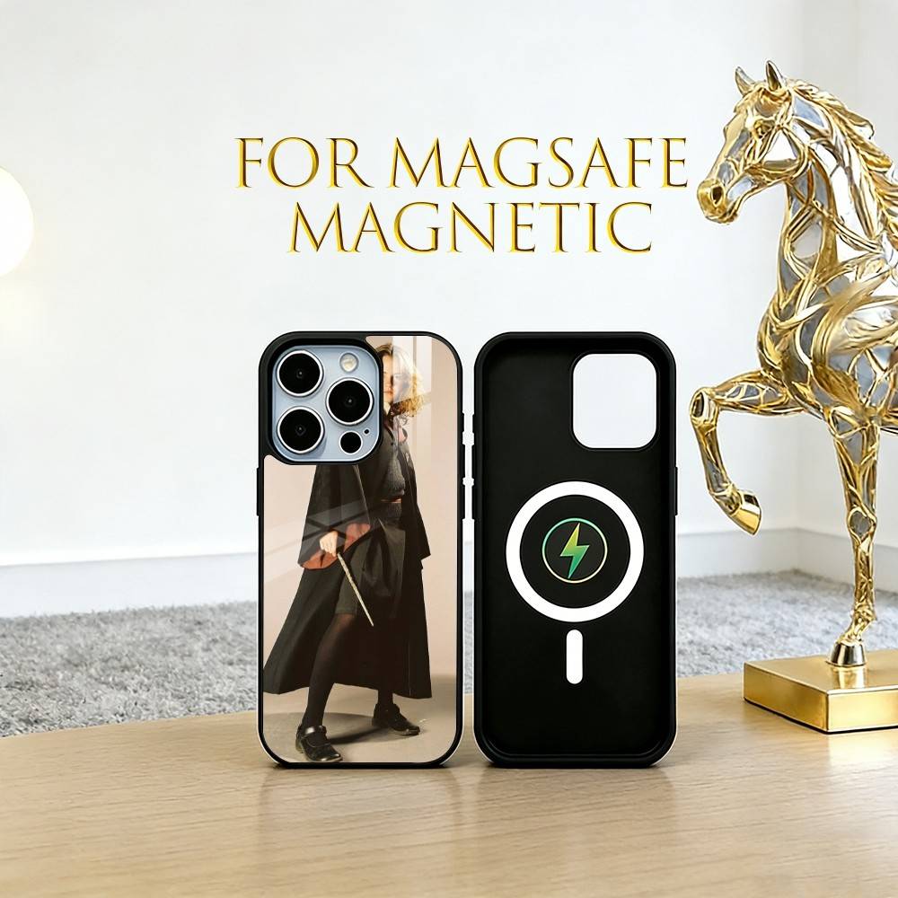 Emma Watson Phone Case For iPhone17,16,15,14,13,12,11 Plus,Pro Magnetic For Magsafe Wireless Charging