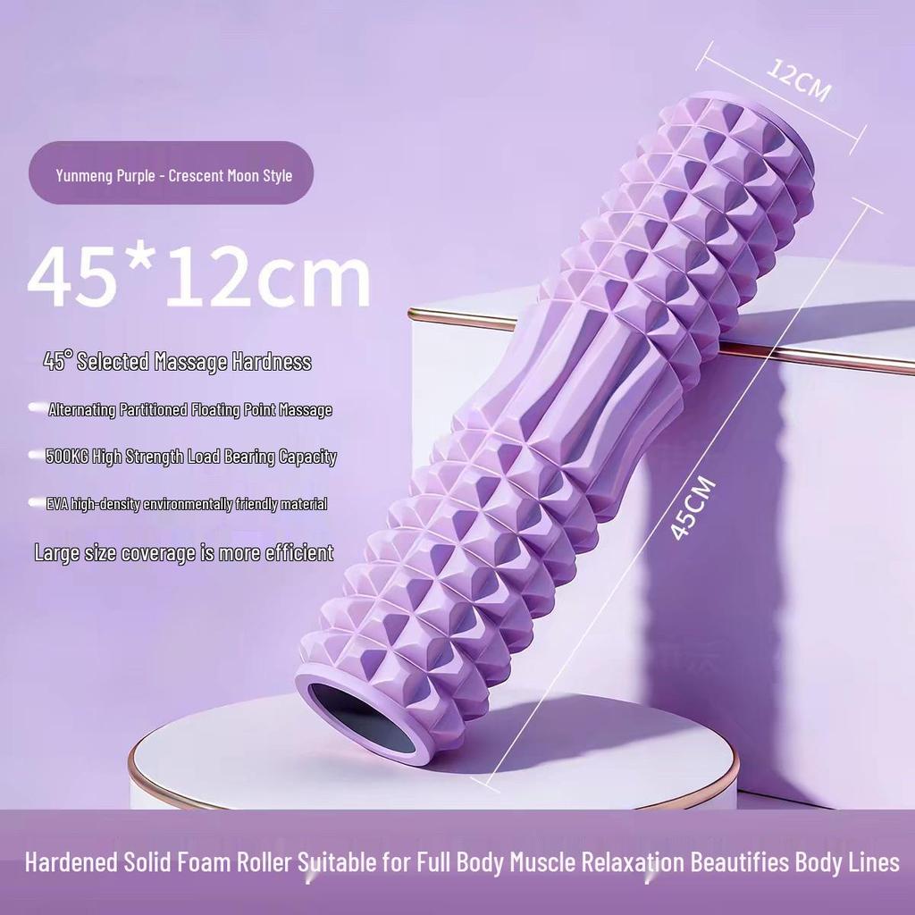 Crescent Foam Roller for Muscle Relaxation and Yoga