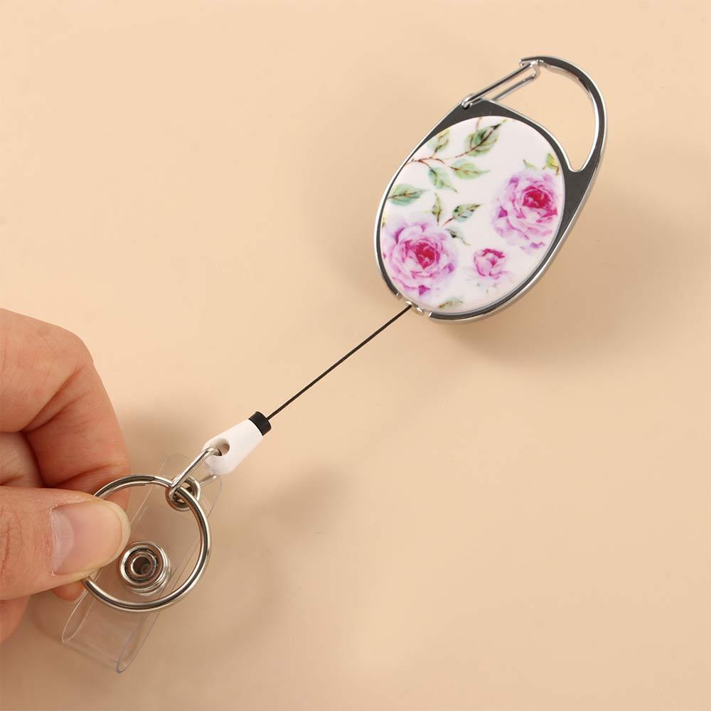 Holder Card Holder Clip Badge Holder Clip Nurse Doctor ID Badge Holder Key Chain Retractable Badge