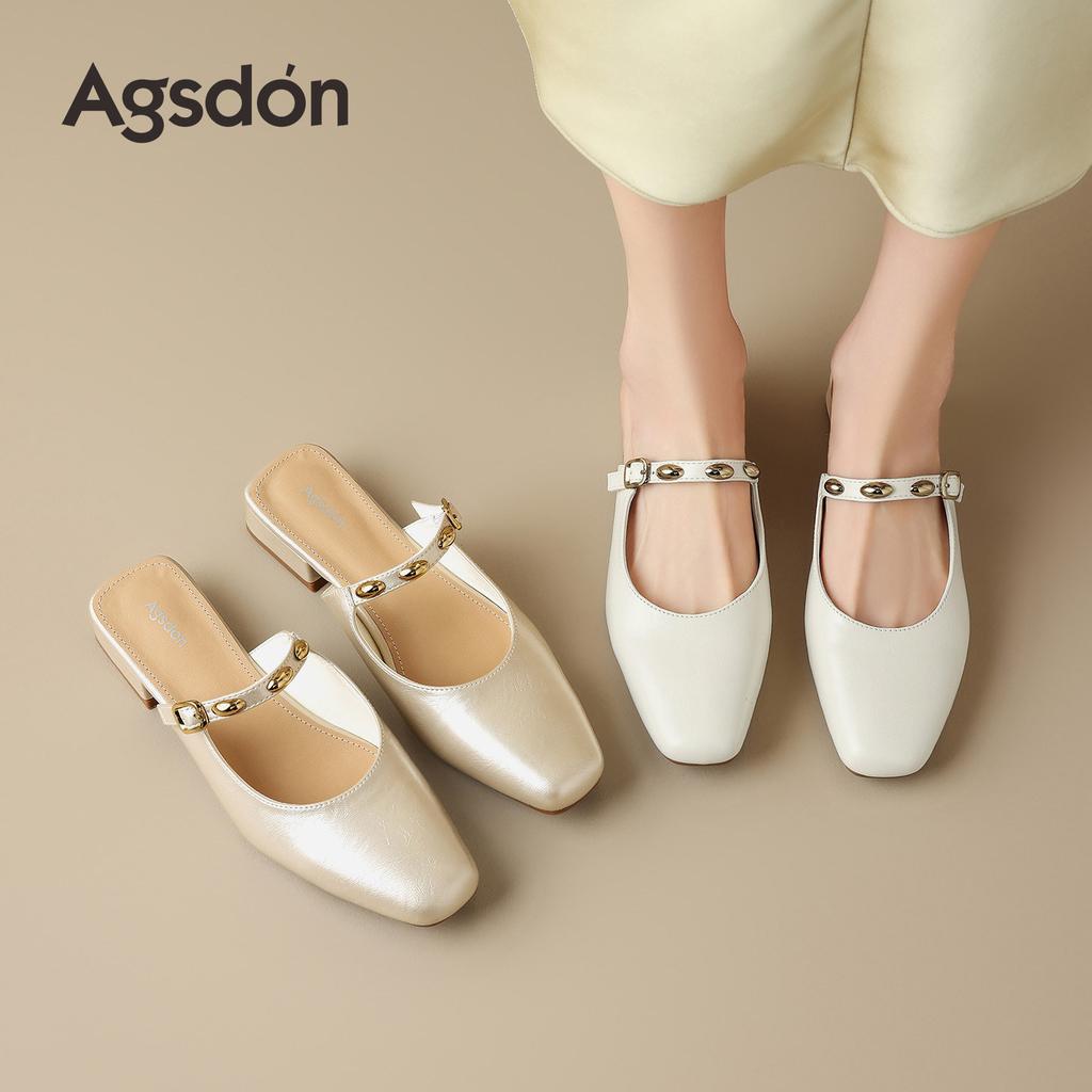 Augustine Baotou cool slippers new spring beautiful with skirt thick heel sandals