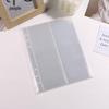 A5 Transparent Card Album Pages, 2-Pocket, 5-Inch Loose-Leaf Card Sleeves, 6-Hole Instax Photo Storage Pages