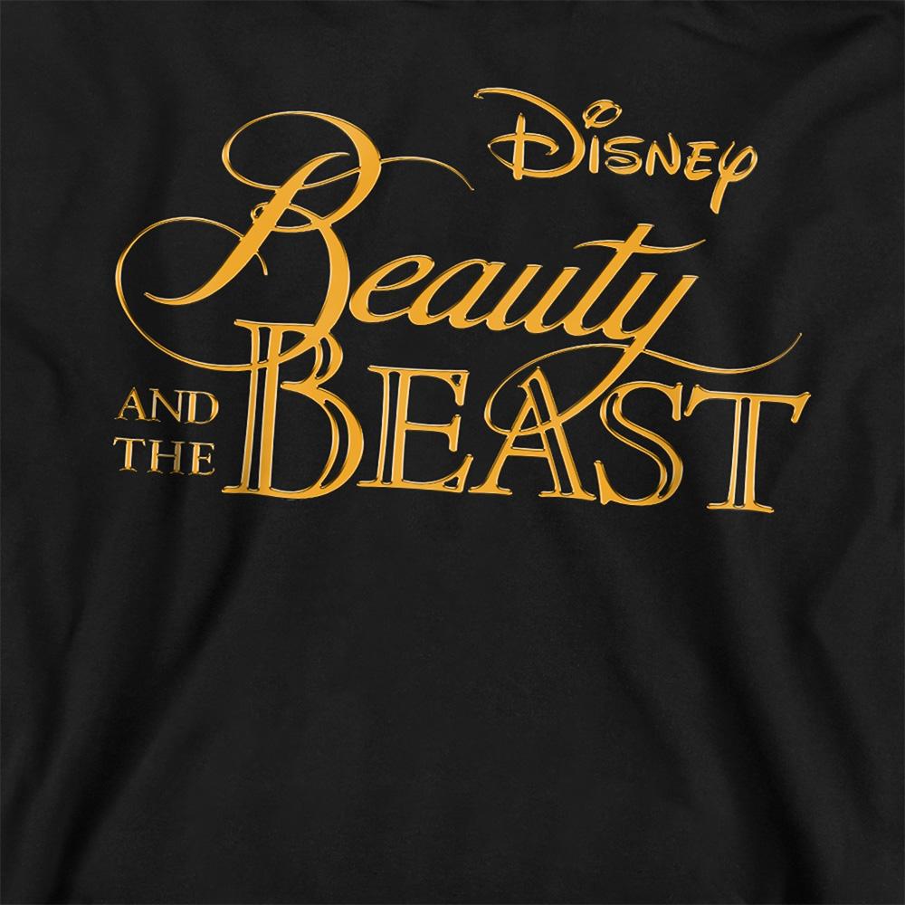 Beauty And The Beast Childrens/Kids Logo Heather Hoodie