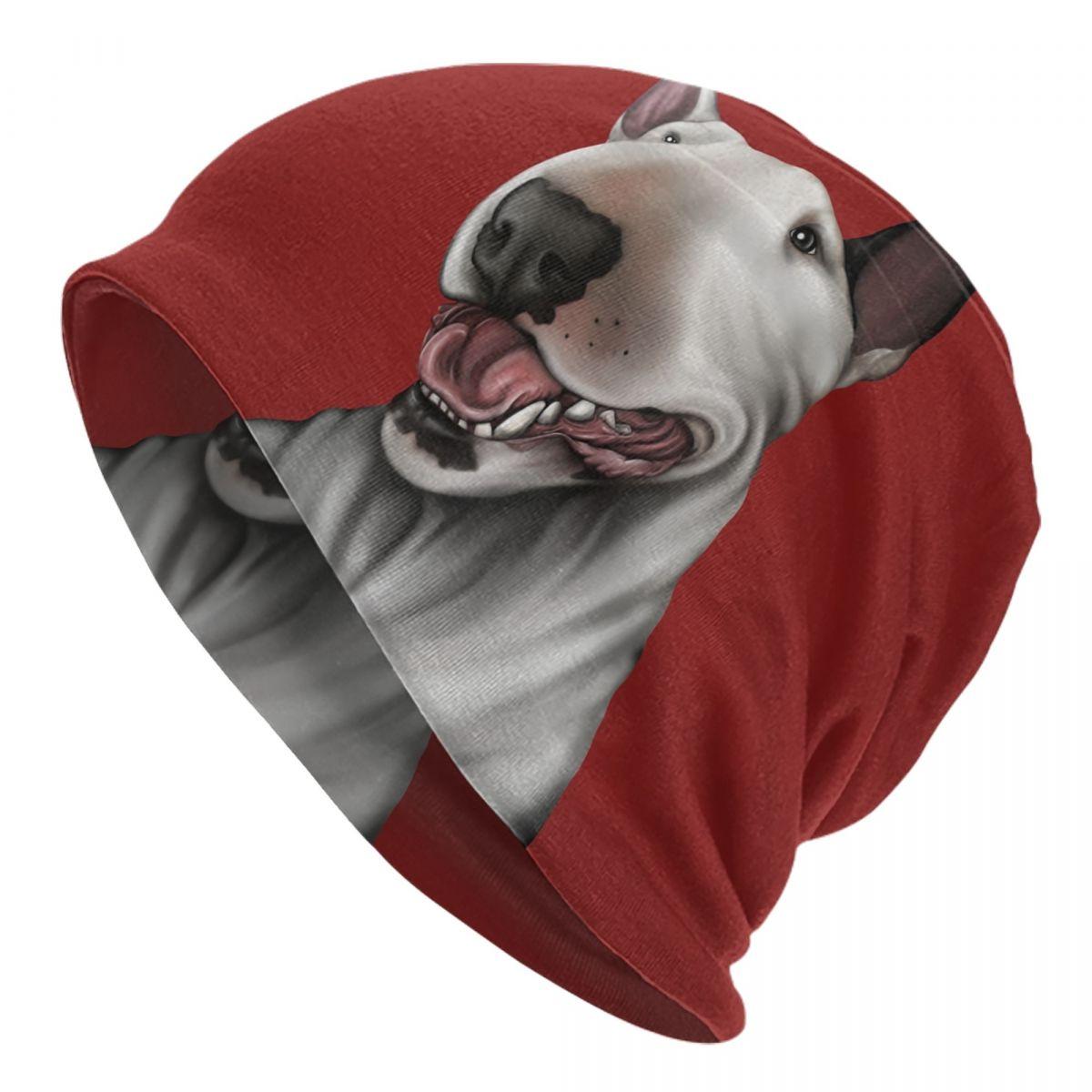 

Английские шапки с черепами для бультерьера, уличная зимняя теплая женская вязаная шапка унисекс, шапка с капюшоном для животных, домашних питомцев, щенков Beanies Hat