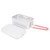 Camping Lunch Box Aluminum Alloy Steam Boil Portable Single Person Meal Box Lunch Container Support for Hiking Fishing