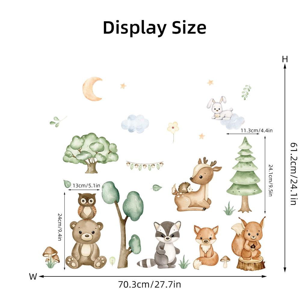 Cute Rabbit Balloon Wall Stickers for Girls Room Baby Nursery Kindergarten Background Wallpaper Wall Decals Bedroom Living Room