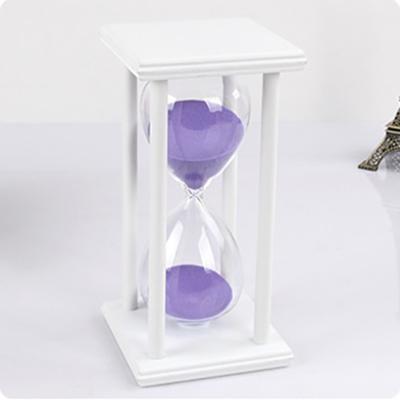 Sablier 60/30 Minutes Sablier Vintage Sablier en Bois Noir pour Décor de Bureau à Domicile Salle de Classe Salon