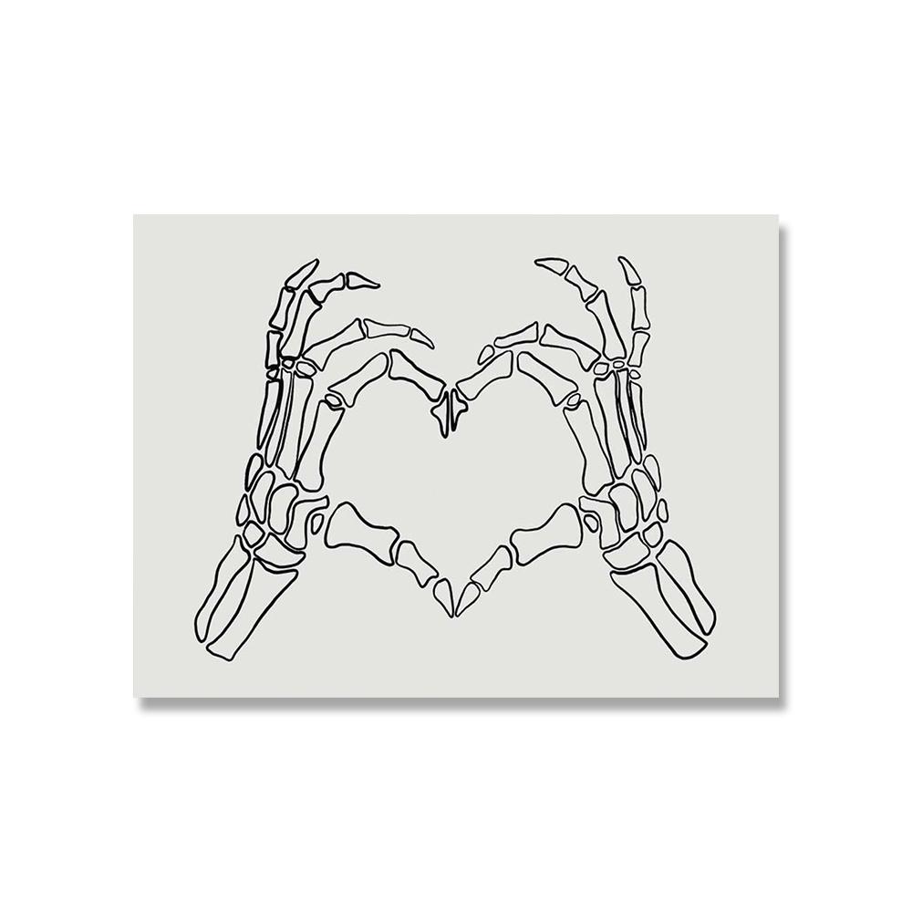 Halloween Skeleton Pumpkin Black Cat Wall Art Canvas Painting Nordic Posters And Prints Wall Pictures For Home Living Room Decor