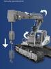 Hydraulic DIY Engineering Vehicle STEM Science Kit: Tracked Bulldozer Excavator Toy