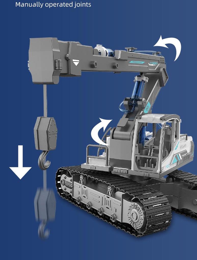 Hydraulic DIY Engineering Vehicle STEM Science Kit: Tracked Bulldozer Excavator Toy