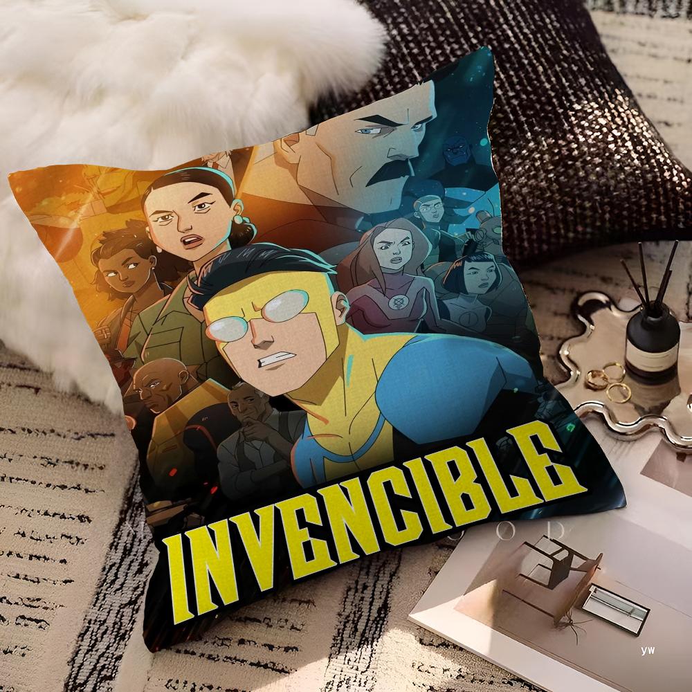 I-Invincible Cartoon Pillow Gift Home Office Decoration Pillow Bedroom Sofa Car Cushion CoverPillow Case