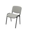 Pack De 4 Chaises Ergonomiques, Empilables, Polyvalentes, De Couleur Noire, Confidentielles, Avec Structure De Couleur Noire,